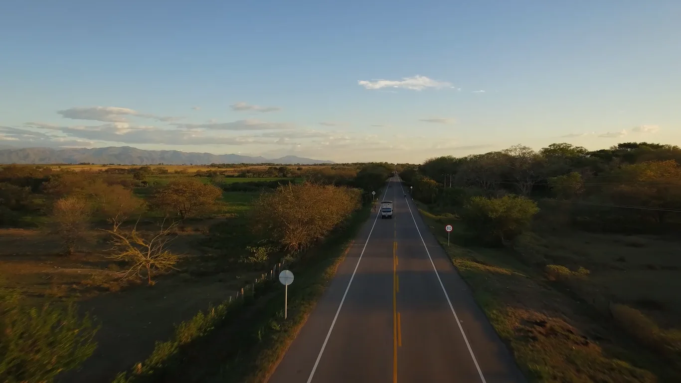 Vista del corredor vial en la unidad funcional 3 de Neiva–Espinal–Girardot